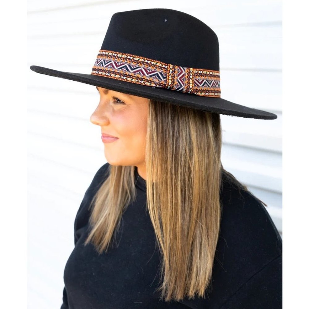 Hat. Black Felt. Styline Brand. NWT. - Picture 2 of 2